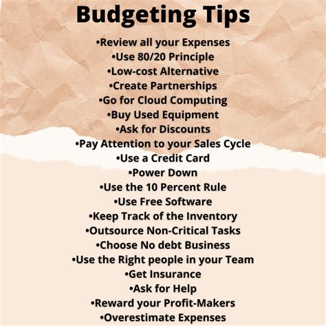 20 Budgeting Tips for your Business