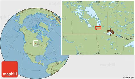 Savanna Style Location Map of Beauséjour