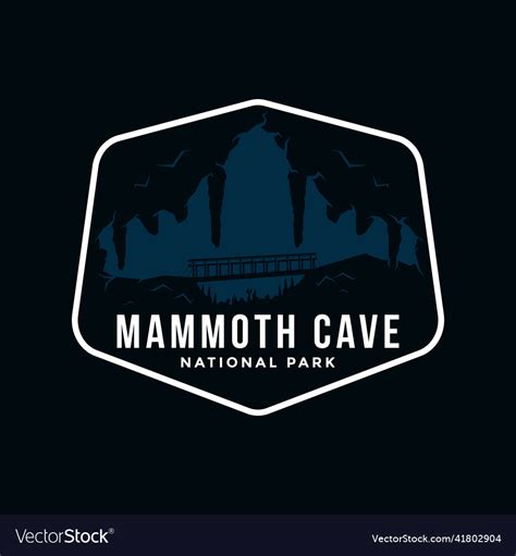 Mammoth cave national park logo Royalty Free Vector Image