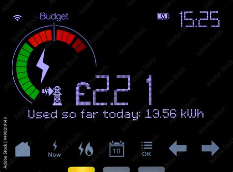 Smart Meter Display Stock Illustration | Adobe Stock