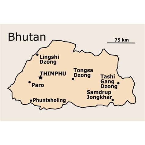 bhutan map | Free SVG