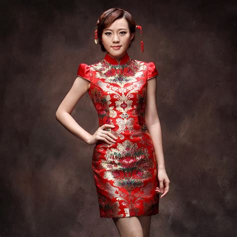 New 2014 Female Women Dress Brocade bride cheongsam fashion quality ...