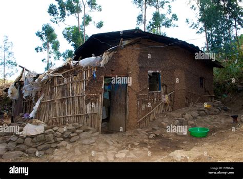 Exclusive: poor house made of earth stands in Yeka, a part of Adis ...