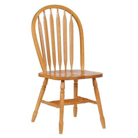 Arrowback Dining Chair - Light Oak (Set of 2) - Sunset Trading