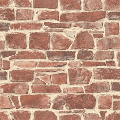 RED BRICK EFFECT WALLPAPER SUITABLE FOR ANY ROOM FEATURE WALL NEW | eBay