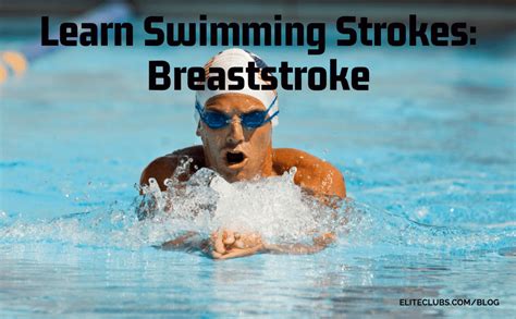 Learn Swimming Strokes: Breaststroke | Elite Sports Clubs: Where You Belong