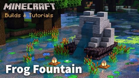 Automatic Frog Fountain - Minecraft Tutorial | Minecraft fountain, Minecraft houses, Minecraft