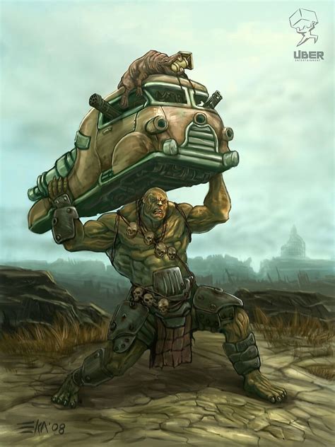 "Fallout Super Mutant Behemoth Throwing Truck" Poster for Sale by ...