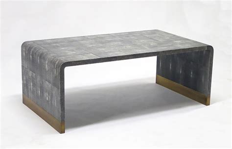 Shagreen & Bronze Coffee Table