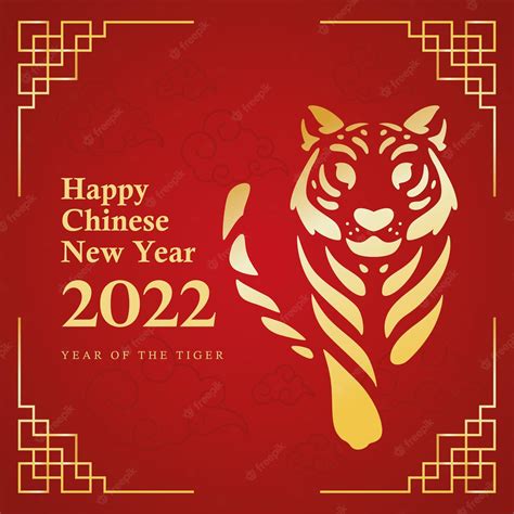 Premium Vector | Chinese new year template abstract tiger zodiac sign vector