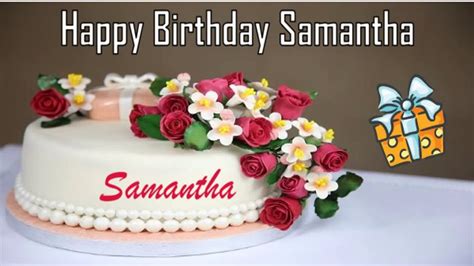 Happy Birthday Samantha Image Wishes - YouTube