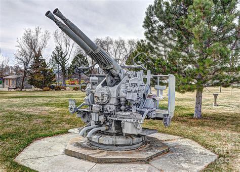 Old Anti-aircraft Gun At City Park Photograph by Gary Whitton