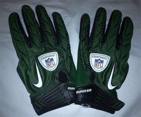 NEW Mens 2XL NIKE SUPERBAD SG NFL Equipment DK GREEN Football Gloves ...