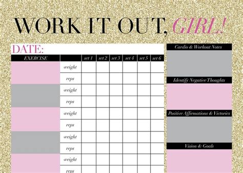 Workout Printable Calendar - Calendar Printables