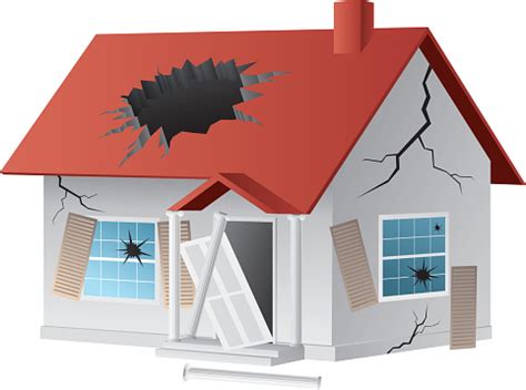 Broken House Stock Illustration - Download Image Now - iStock