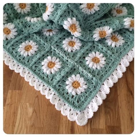 Little Dove Crochet Daisy Blanket incl border pattern → Community | Crochet daisy, Crochet ...