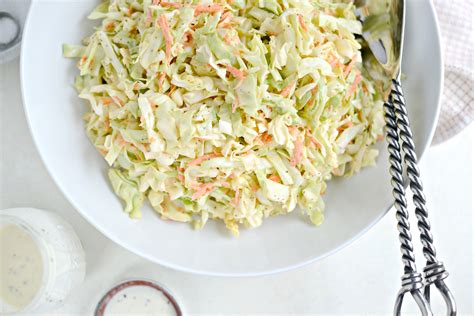 Classic Coleslaw Recipe with Homemade Dressing - Simply Scratch