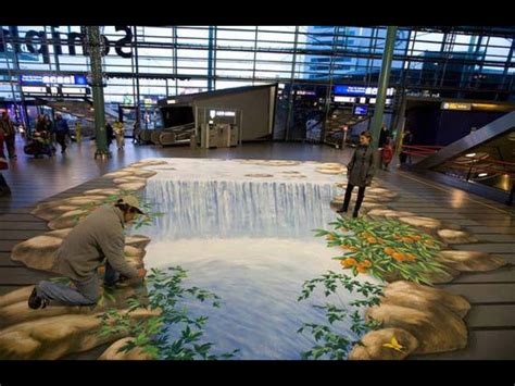 Optical Illusion Floor Murals