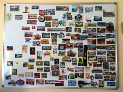 Travel magnet board - for the last couple of years we have been collecting souvenir fridge ...