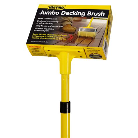 Uni-Pro 175mm Jumbo Deck Brush | Bunnings Warehouse