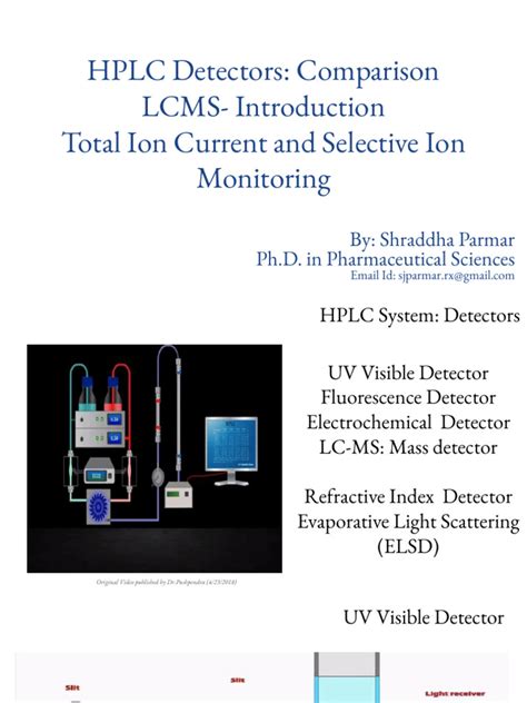 HPLC Detectors - Comparison | PDF