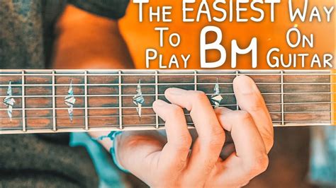 The Easiest Way To Play The "Bm" Chord On Guitar // Bm Guitar Chord Easy! | Learn guitar, Guitar ...