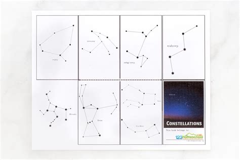 FREE Constellation Printables Min Book pdf | Constellations, Space activities, Star constellations