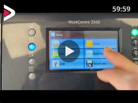 Xerox workcentre 3345 Scan to networked folder دیدئو dideo