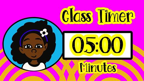 5 Minute Countdown Timer For Classroom, Homeschool And Activities For ...