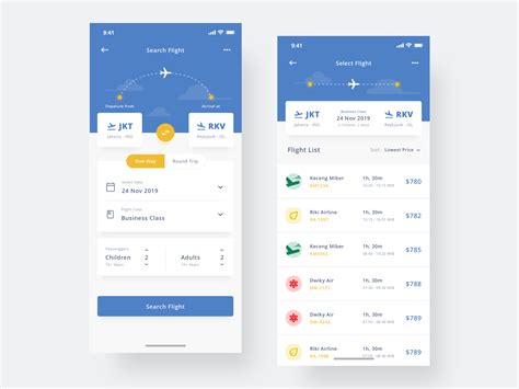 Flight App by Satria Ridho on Dribbble