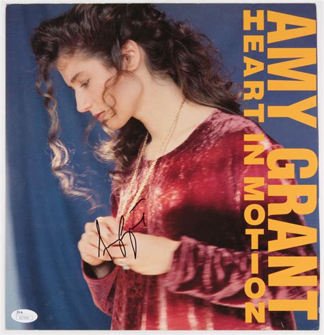 Amy Grant Signed "Heart In Motion" Vinyl Record Album Cover (JSA COA) | Pristine Auction