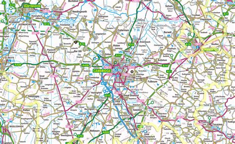 Cambridgeshire County Map | I Love Maps