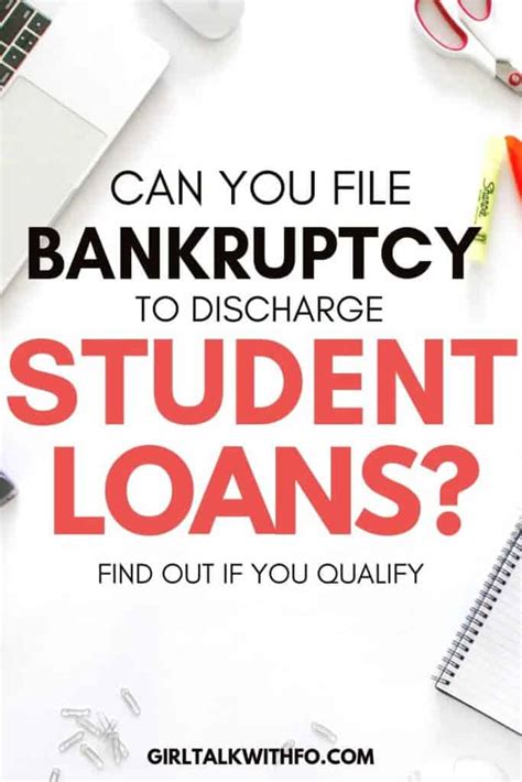 Can you File Bankruptcy for Student Loans? | GirlTalkwithFo