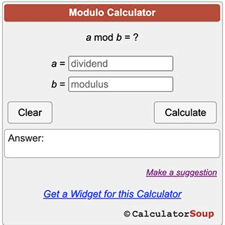 Modulo Calculator