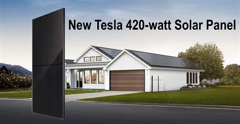 Tesla launches new 420-watt solar panel, setting ‘high’ mark ...