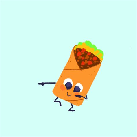 Cute Cartoon Burrito