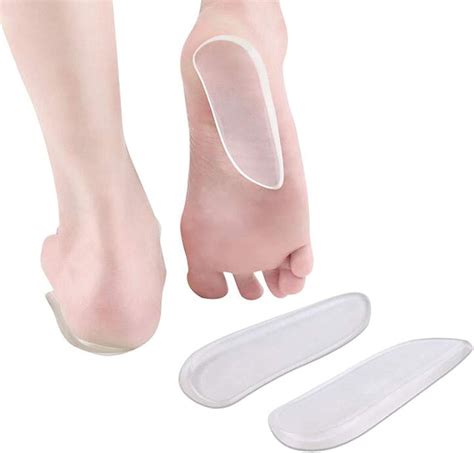 Medial & Lateral Heel Wedge Silicone Insoles ( Pair) - Supination & Pronation Corrective ...