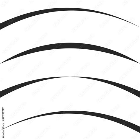 Swoosh curve arc line, smooth bend stripe logo element Stock ベクター | Adobe Stock