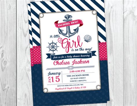 Nautical Theme Invitations