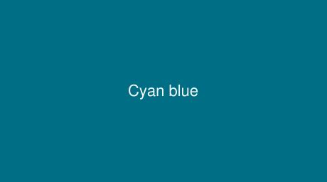 RAL Cyan blue [RAL 220 40 40] Color in RAL Design chart