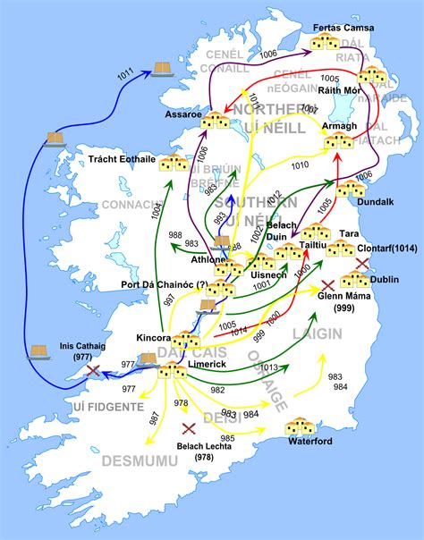 Explore Interactive Maps Below | Battle of Clontarf | Map, Ireland map, Ireland history