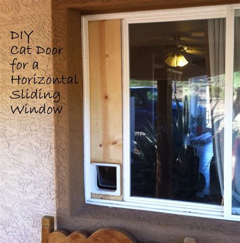 Down-to-Earth DIY: Cat Door (Horizontal Sliding Window)