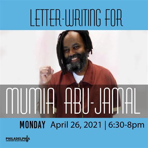 Monday April 26th: Letter-writing for Mumia Abu-Jamal - Philly ABC