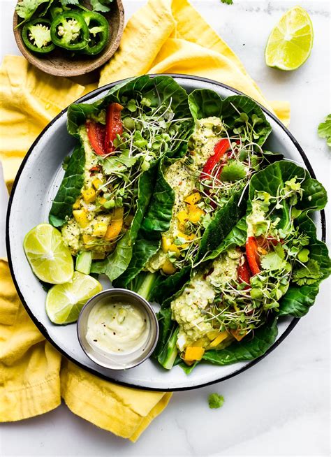 These Mexican avocado egg salad wraps make for a perfect low carb ...