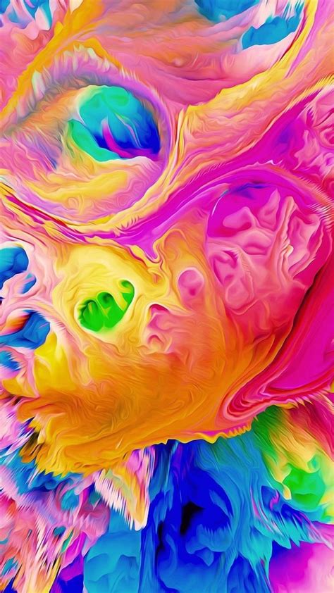🔥 Free download Energy waves colorful abstract digital art 720x1280 wallpaper [720x1280] for ...
