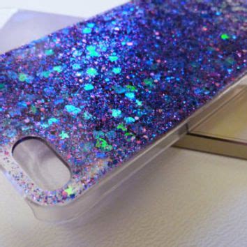 Galaxy glitter blue and purple Iphone 5 5s 4 4s 5c 6 6plus Samsung S3 ...