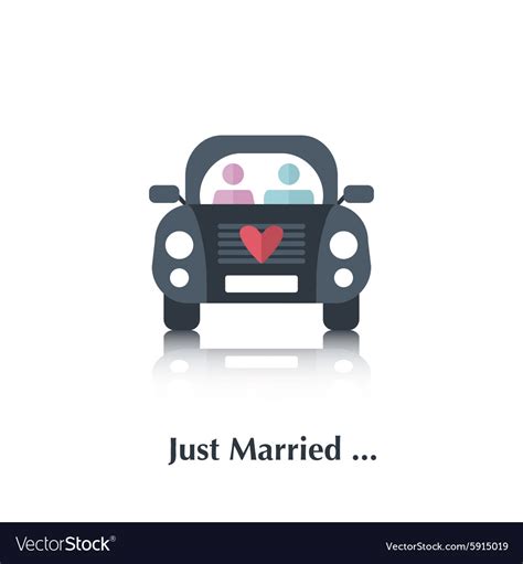 Just married Royalty Free Vector Image - VectorStock