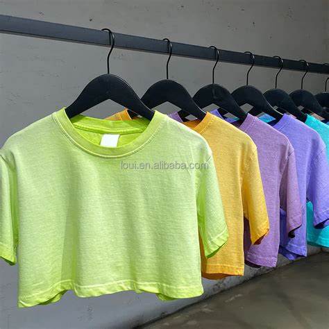 Custom Streetwear Women's T-shirts Crop Top Blank Cropped T Shirts For Women - Buy Crop Tees For ...