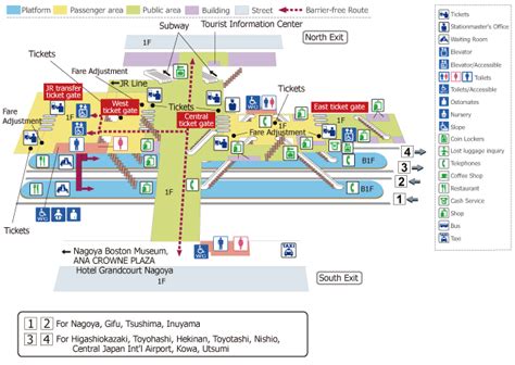 Guide Maps for Major Stations | Train & Ticket Information | Nagoya Railroad