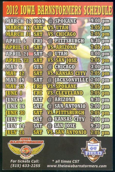 Iowa Barnstormers Schedule 2024 - Georgia Football Schedule 2024